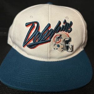 Vintage NFL mitchell smd ness dolphins hat
